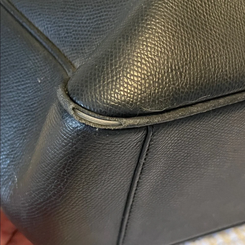 Coach Black Leather Men's Briefcase